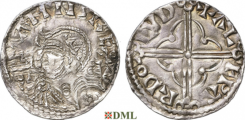 Денарий, Дания, Magnus I (1042-1047), м.д. Lund, Hbg. 2