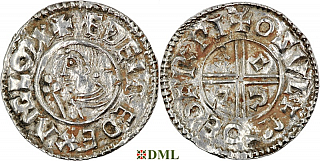 Денарий, Англия, Æthelred II (978-1016), м.д. York, монетарий Oswulf, North 770