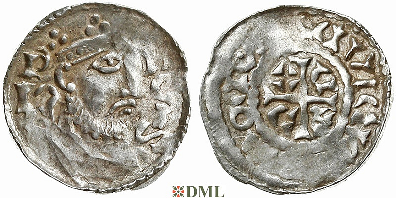 Денарий, Германия, Бавария, Heinrich III (1039-1056), м.д. Regensburg, Hahn 1976, 38A