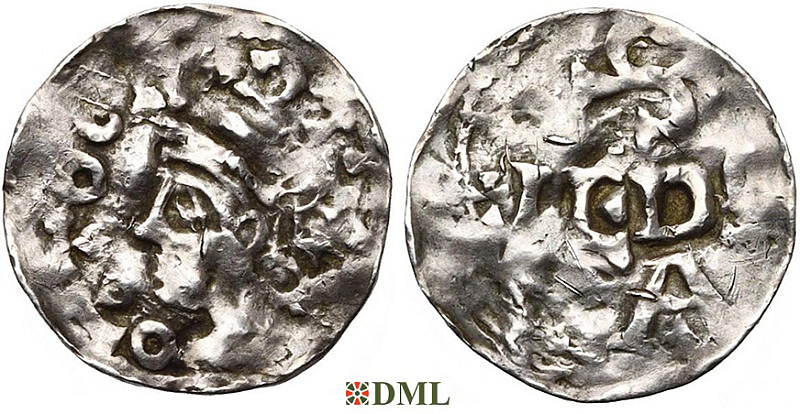Денарий, Германия, Нижняя Лотарингия, Otto II (973-983) или Otto III (983-1002), м.д. Luttich, Ilisch 2014, 34.3
