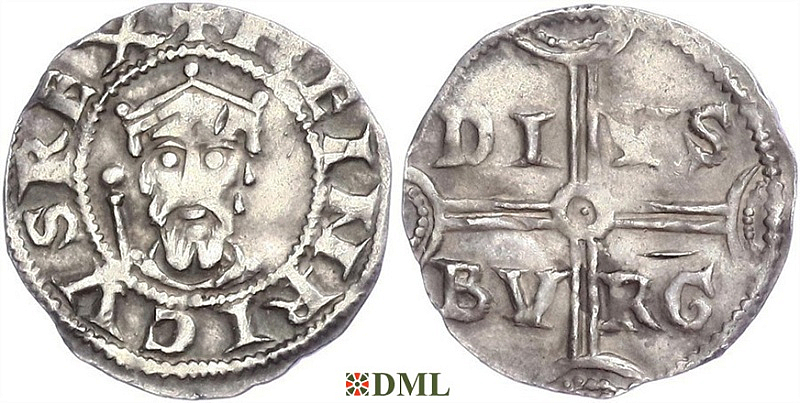 Денарий, Германия, Нижняя Лотарингия, Heinrich III (1039-1046), м.д. Duisburg, Dbg. 316