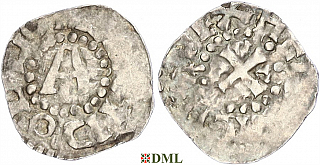 Денарий, Германия, Верхняя Лотарингия, Poppo (1016-1047), м.д. Trier, Dbg. 466