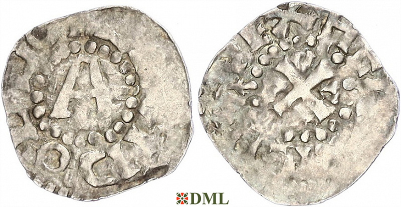 Денарий, Германия, Верхняя Лотарингия, Poppo (1016-1047), м.д. Trier, Dbg. 466