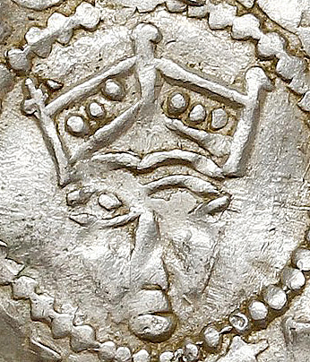Денарий, Германия, Нижняя Лотарингия, Heinrich II (1002-1024), м.д. Tiel, Ilisch 2000, 3.3