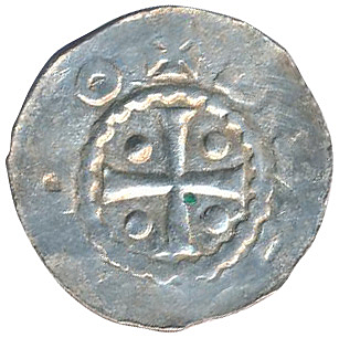 Денарий, Германия, Нижняя Лотарингия, Hermann (1059-1074), м.д. Jever, Dbg 597