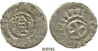 Денарий, Германия, Саксония, Anonymous bishop, м.д. Magdeburg, Dbg. 1330