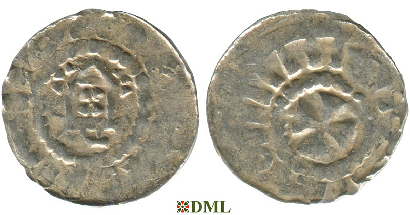Денарий, Германия, Саксония, Anonymous bishop, м.д. Magdeburg, Dbg. 1330