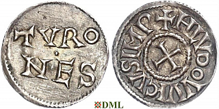 Денье, Каролинги, Ludwig I (814-840), м.д. Tours