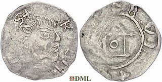 Денарий, Германия, Франкония, Meinhard I (1018-1034), м.д. Wurzburg, Dbg. 859