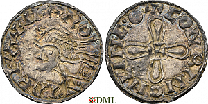 Денарий, Англия, Harold I (1035-1040), м.д. Lincoln, монетарий Conrin, North 802