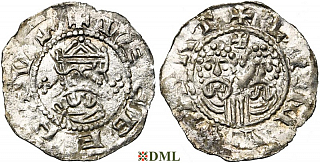 Денарий, Германия, Нижняя Лотарингия, Egbert II (1068-1090), м.д. Leeuwarden, Ilisch 2000, 22.10