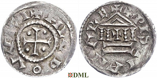 Обол, Каролинги, Louis le Pieux (814-840), Unknown mints, Depeyrot 1180