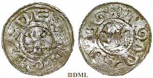 Денарий, Германия, Саксония, Otto III (983-1002), м.д. Magdeburg, Dbg. 639