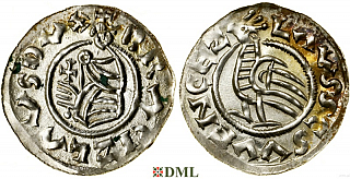 Денарий, Чехия, Богемия, Břetislav I (1034-1055), Šmerda 1996, 148a