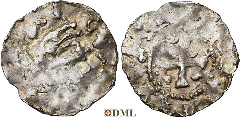 Денарий, Германия, Нижняя Лотарингия, Heinrich II (1002-1024), м.д. Vise, Ilisch 2014. 38.2