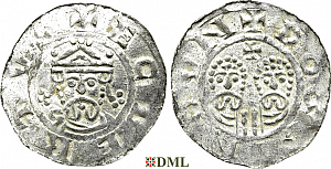 Денарий, Германия, Нижняя Лотарингия, Egbert II (1068-1090), м.д. Dokkum, Ilisch 2000, 22.5