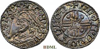 Денарий, Англия, Harthaknut (1035-1042), м.д. Gothaburig, монетарий Leomær, North 799