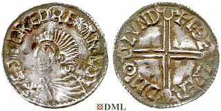Денарий, Англия, Æthelred II (978-1016), м.д. London, монетарий Aethelwerd, North 774