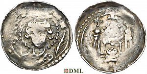 Денарий, Германия, Нижняя Лотарингия, Otbert (1091-1119), м.д. Luttich, Ilisch 2014, 34.55