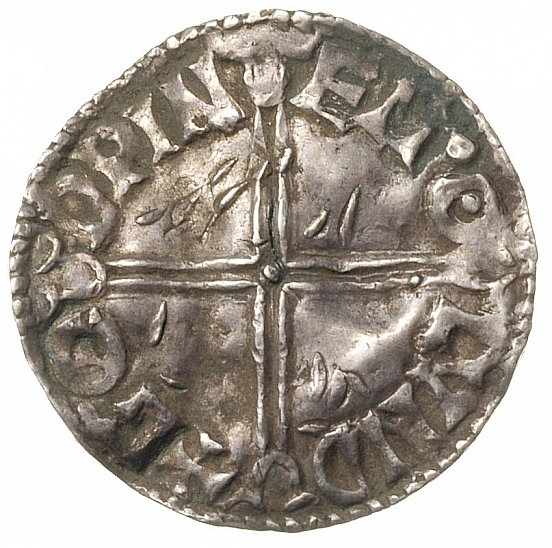 Денарий, Англия, Æthelred II (978-1016), м.д. London, монетарий ?, North 774