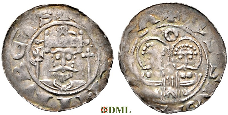 Денарий, Германия, Саксония, Heinrich IV (1084-1106), м.д. Goslar, Dbg. 680