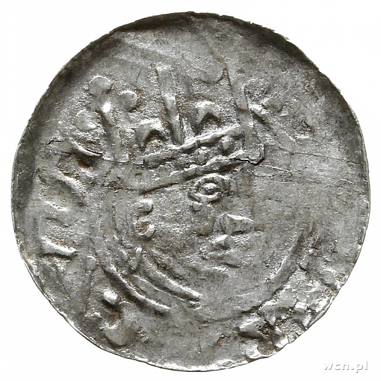 Денарий, Германия, Швабия, Heinrich II (1002-1024), м.д. Esslingen, Dbg. 951