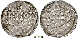 Денарий, Германия, Нижняя Лотарингия, Anonymous bishop, м.д. Brussel, Ilisch 2014, 22.9.1