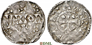 Денарий, Германия, Нижняя Лотарингия, Anonymous bishop, м.д. Brussel, Ilisch 2014, 22.9.1