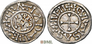 Денарий, Каролинги, Charles le Chauve (840-877)