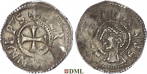 Денарий, Германия, Верхняя Лотарингия, Hermann von Metz (1072-1090), м.д. Metz, Dbg. 44