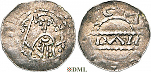 Денарий, Германия, Нижняя Лотарингия, Gf. Floris I (1049-1061), м.д. Leiden, Ilisch 2000 12.3