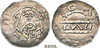 Денарий, Германия, Нижняя Лотарингия, Gf. Floris I (1049-1061), м.д. Leiden, Ilisch 2000 12.3
