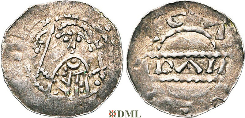Денарий, Германия, Нижняя Лотарингия, Gf. Floris I (1049-1061), м.д. Leiden, Ilisch 2000 12.3
