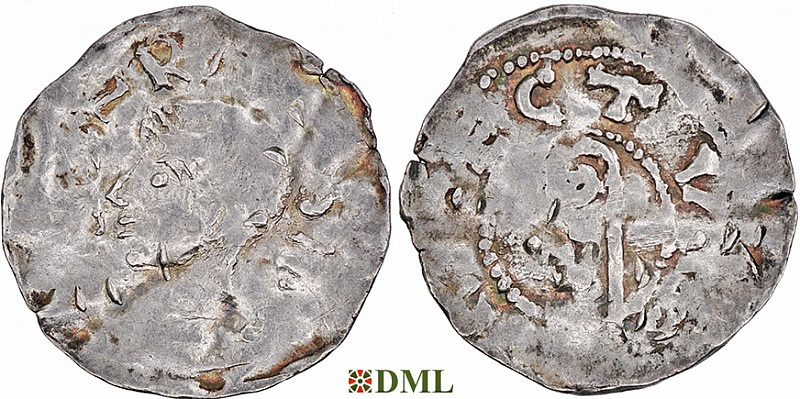 Денарий, Германия, Нижняя Лотарингия, Konrad II (1024-1039), м.д. Maastricht, Ilisch 2014, 40.21