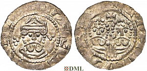 Денарий, Германия, Нижняя Лотарингия, Gf. Egbert II (1068-1090), м.д. Leeuwarden, Ilisch 2000 22.10
