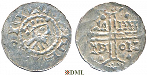 Денарий, Германия, Нижняя Лотарингия, Gf. Hermann (1020-1051), м.д. Emden