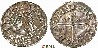 Денарий, Англия, Æthelred II (978-1016), м.д. London, монетарий ?, North 774