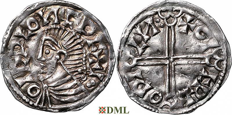 Денарий, Швеция, Olaf Skötkonung (995-1021), м.д. Sigtuna, Malmer -:-