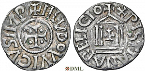 Денье, Каролинги, Louis le Pieux (814-840), м.д. Milan, Depeyrot 662K