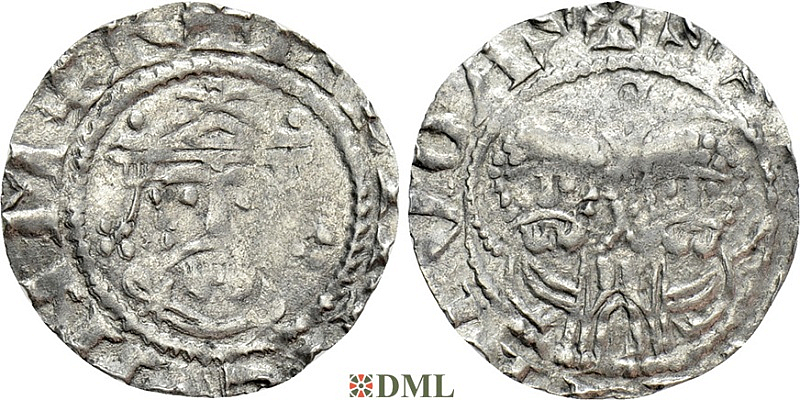 Денарий, Германия, Нижняя Лотарингия, Gf. Egbert II (1068-1090), м.д. Stavoren, Ilisch 2000, 22.1
