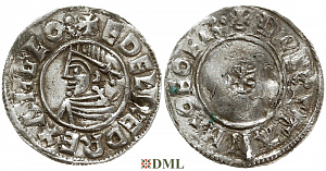 Денарий, Англия, Æthelred II (978-1016), м.д. York, монетарий Thorstan, North 777