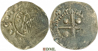 Денарий, Германия, Нижняя Лотарингия, Heinrich II (1002-1024), м.д. Deventer, Ilisch 2000, 1.8