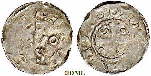 Денарий, Германия, Нижняя Лотарингия, Anonymous bishop, м.д. Brussel, Ilisch 2014, 22.15