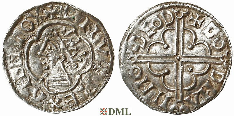 Денарий, Англия, Cnut  (1016-1035), м.д. Thetford, монетарий Godman, North 781
