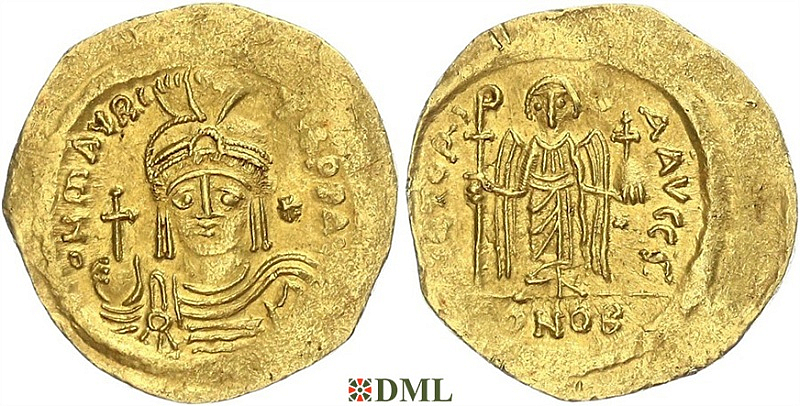 Солид, Византия, Maurice Tibere (582-602), м.д. Constantinople