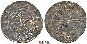 Денарий, Англия, Cnut (1016-1035), м.д. London, монетарий Oswulf, North