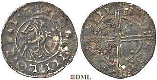 Денарий, Англия, Cnut (1016-1035), м.д. London, монетарий Oswulf, North