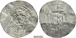 Денарий, Германия, Нижняя Лотарингия, Bernhard II (1011-1059), м.д. Jever, Dbg. 591