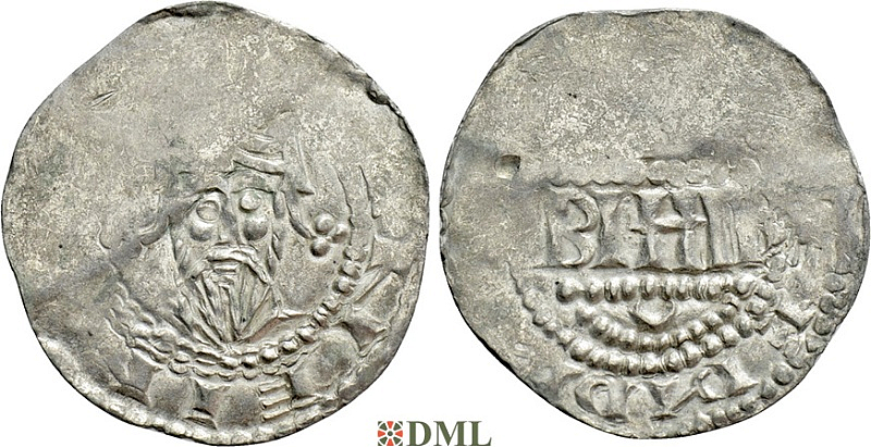Денарий, Германия, Франкония, Heinrich III (1039-1056), Bardo (1031-1051), м.д. Mainz, Dbg. 805