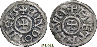 Обол, Каролинги, Louis le Pieux (814-840), м.д. Melle, Depeyrot 612
